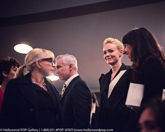 Catherine Martin, Baz Luhrmann and Carey Mulligan prepare to watch the NYC premiere of The Great Gatsby