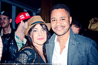 Brett Galley (owner of Hollywood POP Gallery) and Cuba Gooding, Jr. at the after party of the NYC premiere of the Great Gatsby